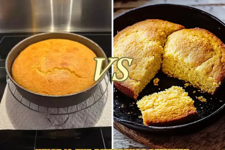 Golden skillet of Southern cornbread showcasing the focus keyphrase: What is the difference between cornbread and Southern cornbread?