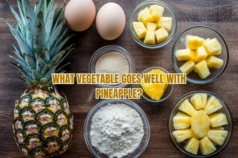 A colorful plate of stir-fried pineapple and bell peppers, showcasing what vegetable goes well with pineapple in a vibrant meal.