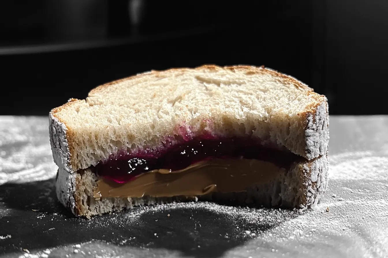 A peanut butter and jelly sandwich on whole grain bread, highlighting its nutritional benefits and health advantages.