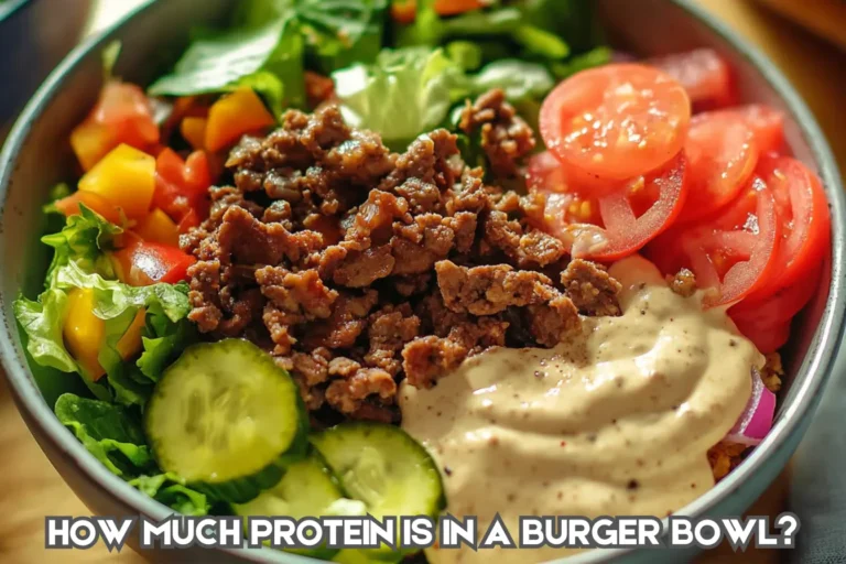 High-protein burger bowl with grilled chicken, avocado, and quinoa.