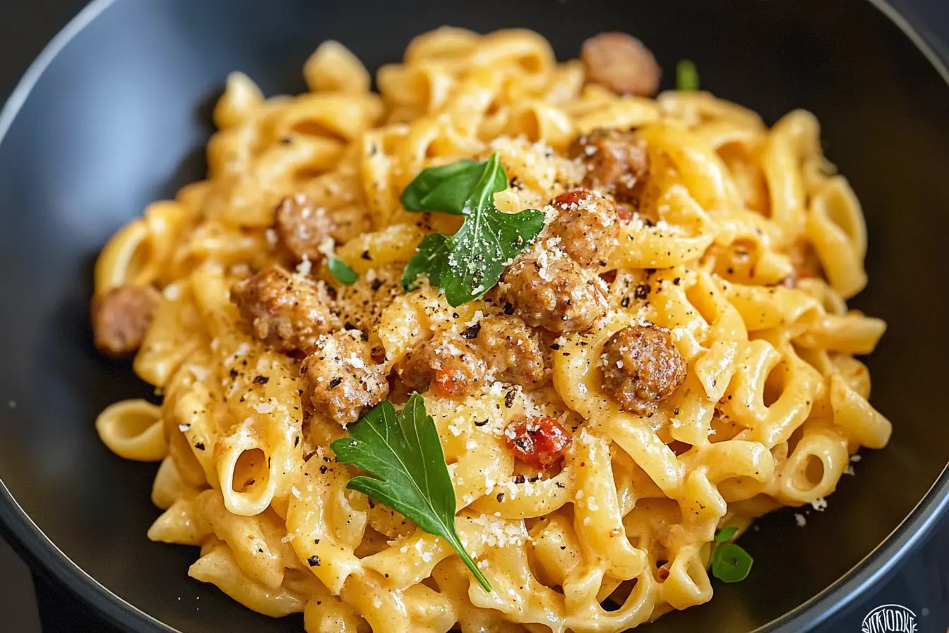 A plate of Marry Me Pasta with creamy sauce and fresh herbs, perfect for romantic dinners.