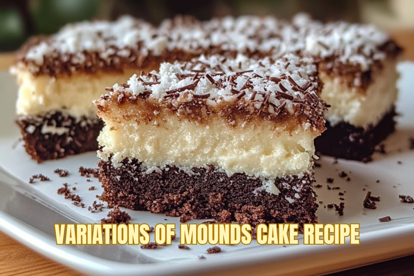 A delicious Mounds Cake with rich chocolate ganache, coconut filling, and creative variations perfect for dessert enthusiasts.