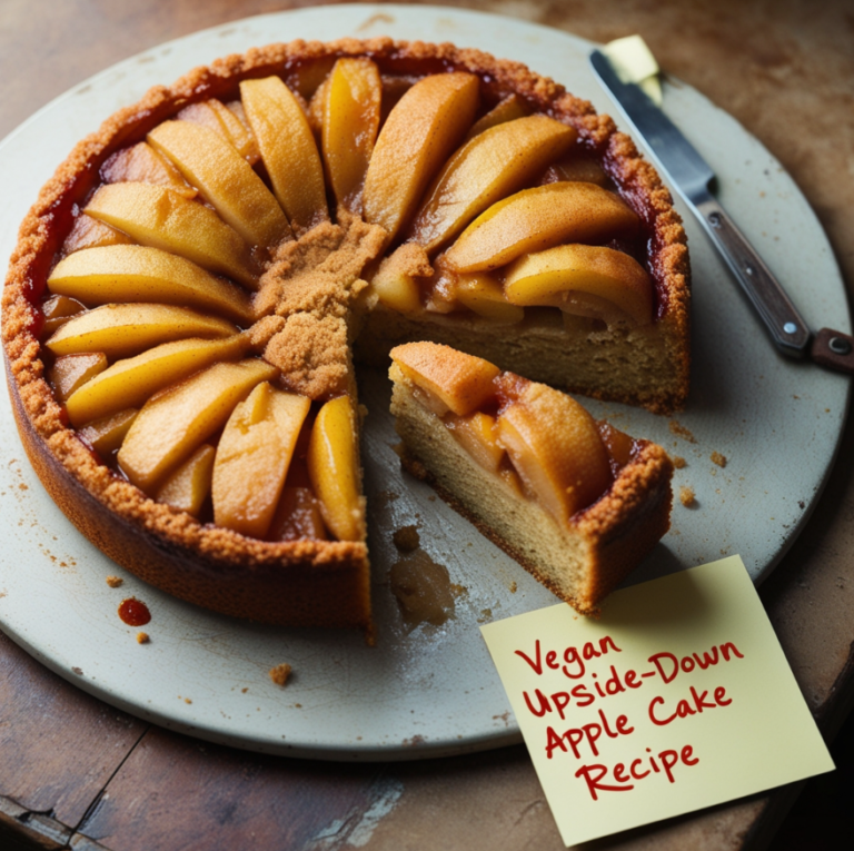 vegan upside down apple cake recipe